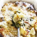 Baked Brussels Sprout Mac and Cheese