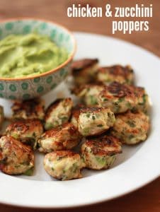 Chicken and Zucchini Poppers - Low Carb, Gluten Free | 11 Random Facts about Zucchini and 11 Low Carb Zucchini Recipes