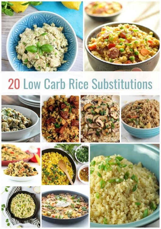 20 Low Carb Rice Substitution Recipes | Healthy Living in Body and Mind