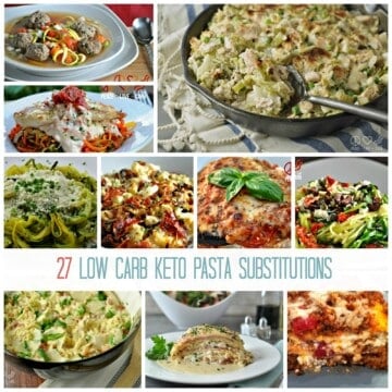 27 Low Carb, Keto Pasta Substitutions | Peace Love and Low Carb