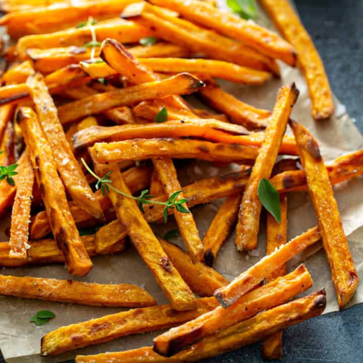 Crispy Air Fryer Sweet Potato Fries - Hungry Foodie